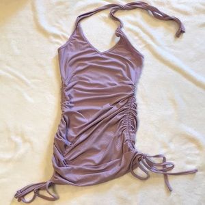 Purple cinch dress size small